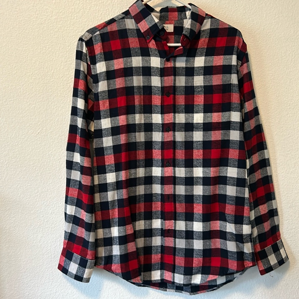 Men’s Button Up Flannel Shirt Size Small - Picture 1 of 5